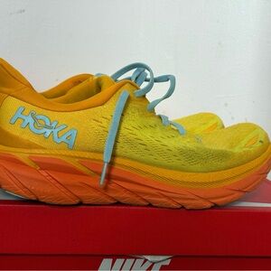 Hoka One One Kids Yellow and Orange Sneakers